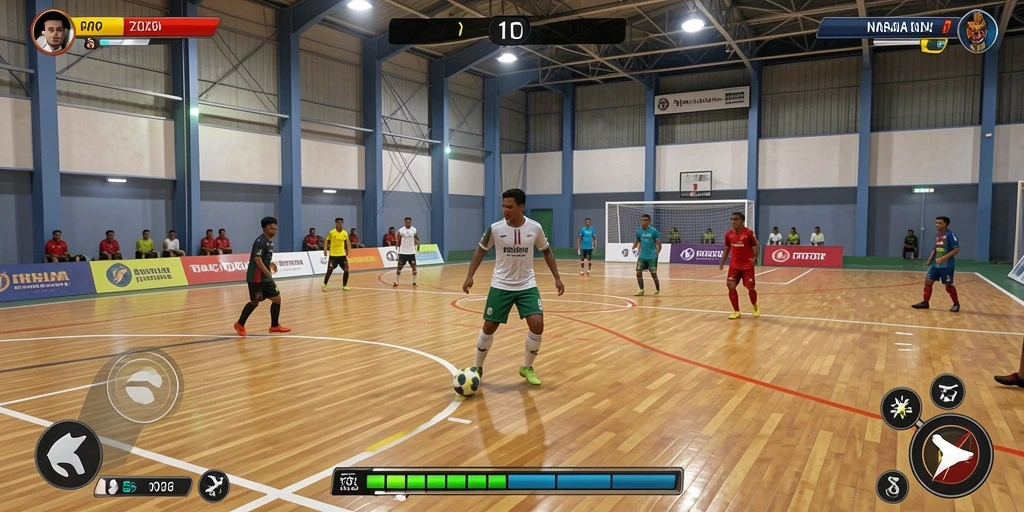 Tampilan awal permainan dengan tema yang menarik.